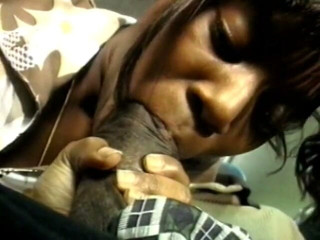 Best Butts: Black stud gets his huge cock sucked by ebony slut...