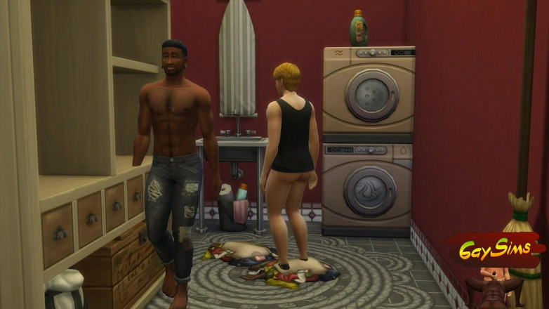 Dirty gay Sims: Feminisierung &amp; ehemann werden BBCs hure