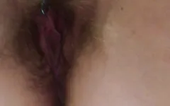 The Best POV Piss Ever?! After Putting My Phone in the Sink I Hopped on up so My Hairy Bushy Pussy Was Inches Away
