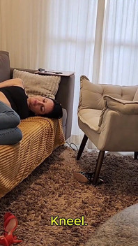 Psychologist Kiffa Ties Couple and Makes Vitoria Vonteese Worship Her Feet in Front of Her Husband Licking Her Feet