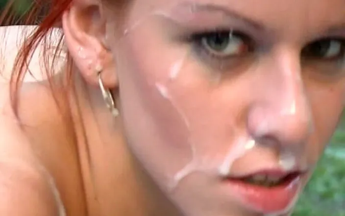 German's Young Babes: Cute German Teen Got Her Face Covered in Threesome