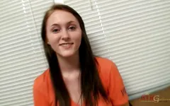 Teen girl in hot casting