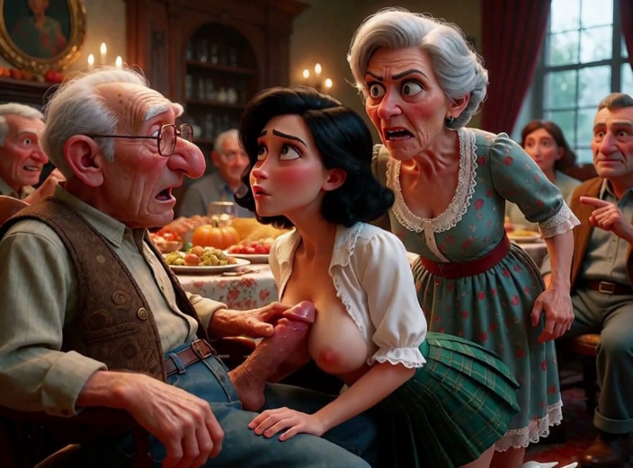 My night collection: At a Dinner for the Elderly, a Young Woman Arrived...