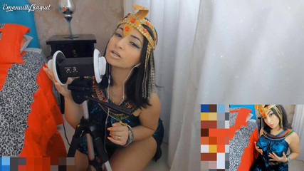Emanuelly Raquel: Kleopatra Cosplay Asmr Intensywny Lodzik I Ruchanie Z Maszyną Do...