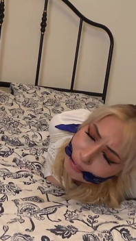 Zeena: Secretary's Drooling Despair - Tight Bondage, Elbows Together, and Strappado Struggle
