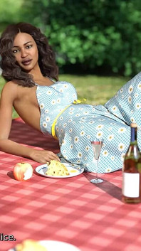 Kalbin olduğu yer: parkta olgun genç erkek avcısı orta yaşlı seksi kadınla piknikte - bölüm 211