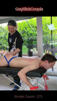 My Sub Takes More Than 500 Flogging Strokes
