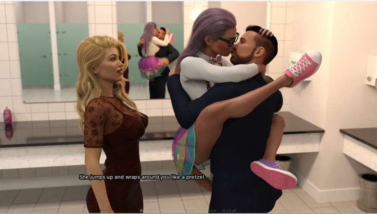 XXX Games Bunk: Babiččin dům - Hra - Hraní rolí - Teen masturbuje před párem na...