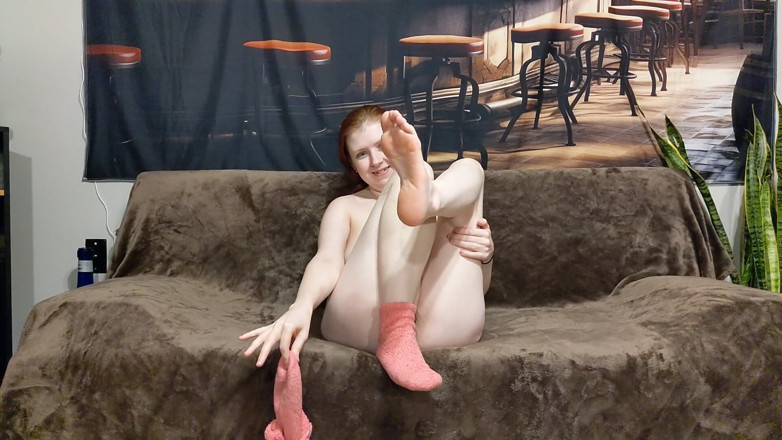 Sin Spice by Sophia Sinclair and Jasper Spice: Giving You a Footjob with My Sweaty Feet