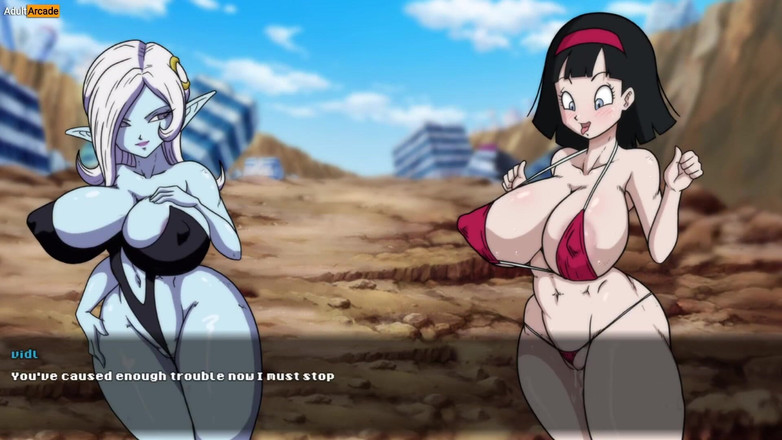 LewdArcade: Dragon Boll Z Blma, parodie, jeu de jeu de sexe -...