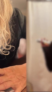 Story #7 with Subtitles - Blonde Lily Takes Golden Shower. the Bitch Washes Her Face and Thanks Her Master.