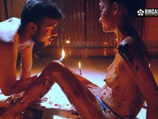 Cine Flix Media: Desi Indian marriage anniversary, special candle light chocolate sex with...