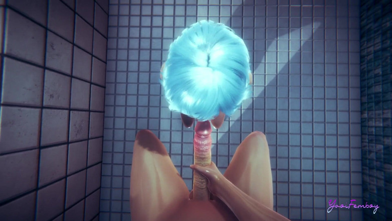 Yaoitube: Yaoi Femboy POV Blue Saje ptáka a bez sedla ve...