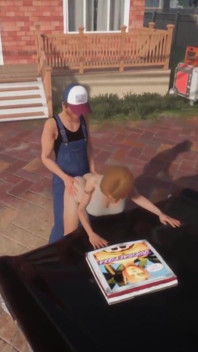 Dziewczyna zerżnięta na Chevy Impala: 3D Porno