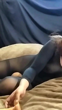 Asiatica sexy În formă Jasmine Jade Ball căluș Cerșind și JOE - Încurajare la masturbare