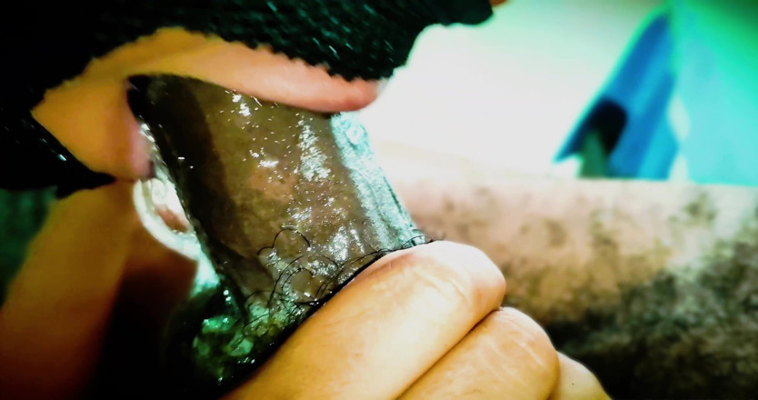 Uncut Lil Midget and Latina Freaky Friends: BDSM POV Throat Queen Clip