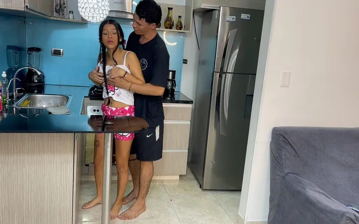 Kyleipalvin: I Take Advantage of My Little Stepsister Cleaning the Kitchen...
