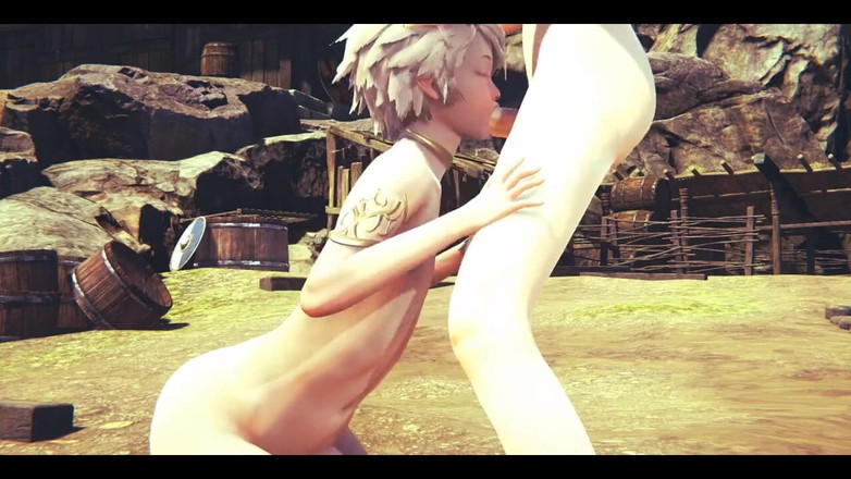 Yaoitube: Yaoi Femboy - Jin le femboy sexy suce une grosse bite...