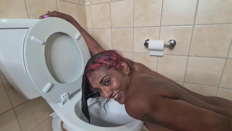domslutfucker: Desi Slut Human Toilet Dirty Talk, Head Flush, Toilet Lick
