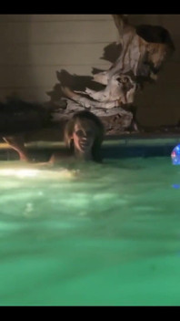 Between Two Days of Shooting I Got to Spend the Night Playing in a Warm Las Vegas Pool and Sipping a Daiquiri