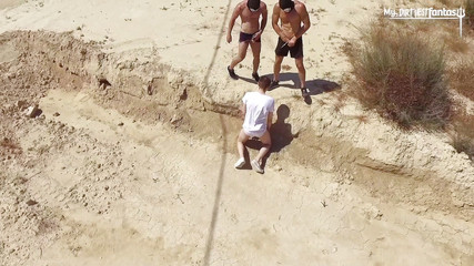 My Dirtiest Fantasy: Genç Rus delikanlı 2 ateşli kaslı adam tarafından yumruklanıyor ve götünü...