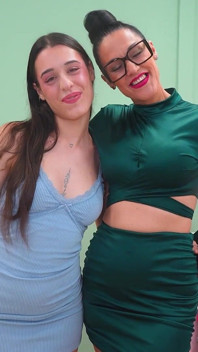 Stepmother and Stepdaughter in an Interracial Quartet. Adela Myers and Briseida Myers Share Black Cocks in Fakings Black Fix