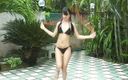 Asian Cuntz: Asiatische miezen machen ein fotoshooting in einem bikini