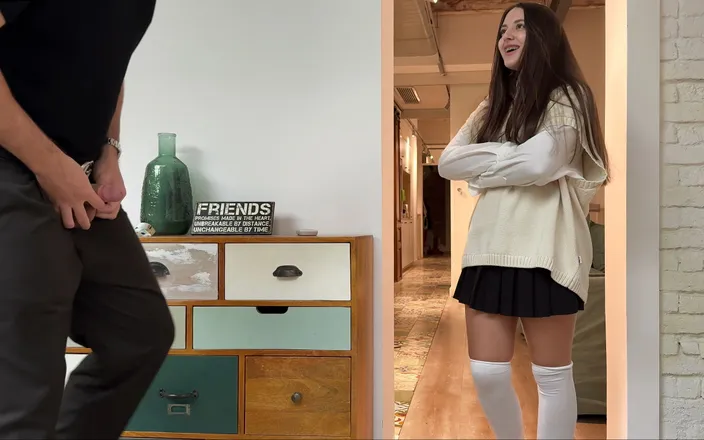 Sugary Kitty: I Caught Stepbrother Jerking off! - You Cum on My Uniform...