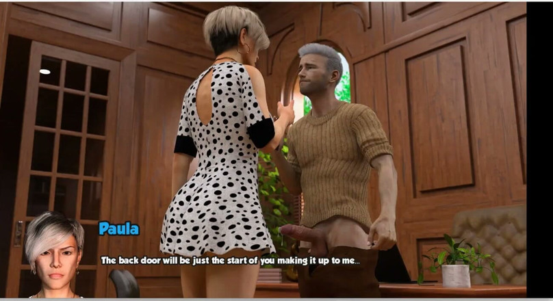 XXX Games Bunk: Zone 69 - gameplay - jeu de rôle - une femme enceinte essaye de...