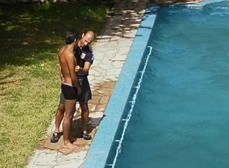 Bareback TV: Twinks hot fucking by the pool