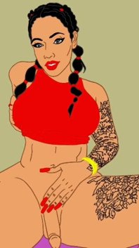 Il gran culone di miah della trans in vetrina