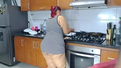My Stepmother Lets Me Fuck Her in the Kitchen