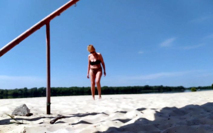 Lukerya: Walking to the Beach Through the Park