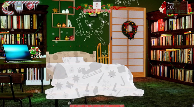 Cumming Gaming: Noël illimité [Jeu porno hentai de Noël] Épisode 11, un garçon coquin ne...