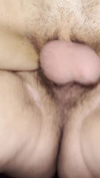 Närbild Fitta creampie