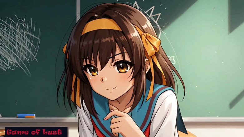 Game of Lust 3D: Gol hentai tenn haruhi suzumiya sınıfta dp ile grup seks
