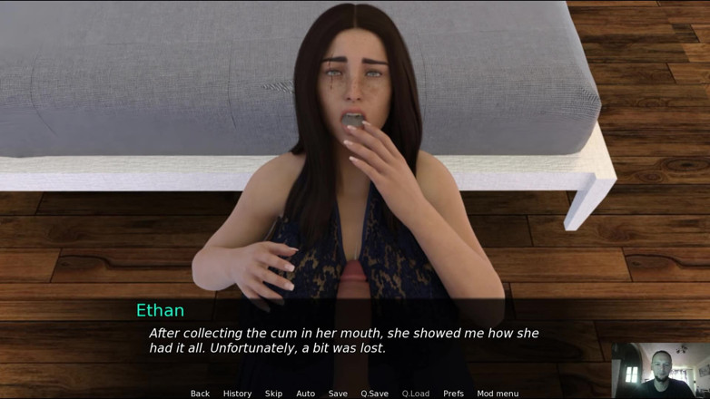 Sex game gamer: Strong cumshot on the face - Between salvation and abyss
