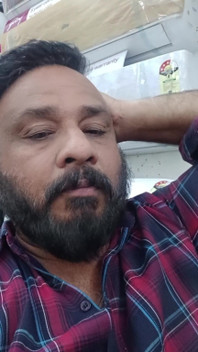 Shy Stepfather Showing His Boobs on Video Call