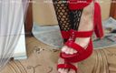 Cherry Lu: Lukeryas sexy beine in roten high heels