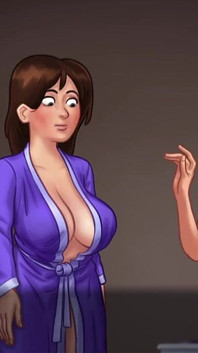 Summertime saga 02 - lần đầu tiên cô ấy hứng tình nhìn thấy một con cu khổng lồ hơn 12 inch