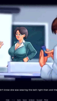 Saga di summertime: una professoressa milf cammina per il college con un dildo nella figa ep 73