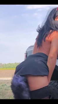 Unsuspecting, He Drives Down the Road