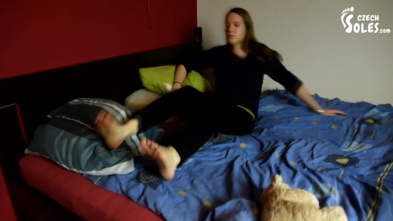 Czech Soles - foot fetish content: Foot and Trampling Powerless Teddy Bear