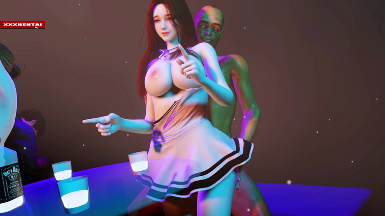 X Hentai: Kráska Velký zadek Svádění ve 3D - 3D animace Hentai