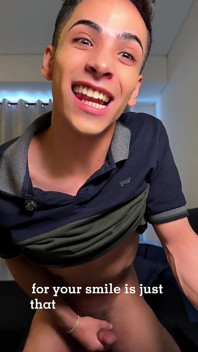 Smiling and Jerking off