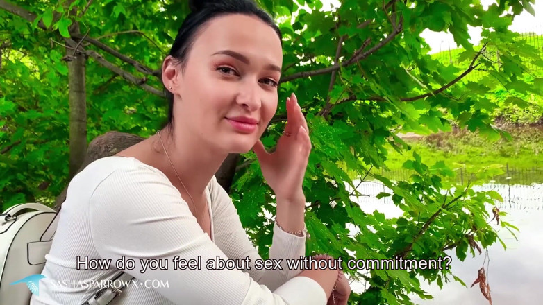 Sasha Sparrow: สาวผมน้ำตาลดูดควยใหญ่แล้วเย็ดแรงโหด POV กลางแจ้ง