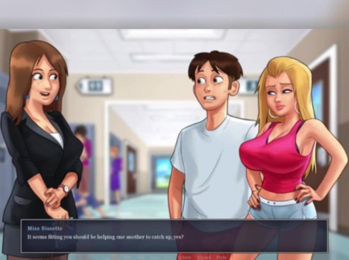 3DXXXTEEN2 Cartoon: Jenny si spoglia per sluttygram. Sesso cartone porno 3D