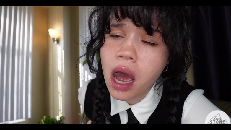 Andre Stone: Wednesday Addams Takes Huge Cock & Load Ft. Yhivi