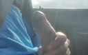 Arg B dick: Hot Guy Jerking off while Driving Loud Moaning