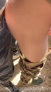 A Huge Army Dick Without a Condom Fucks with the Commander in the Barracks!